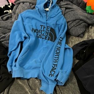 Blue north face Hoodie